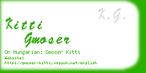 kitti gmoser business card